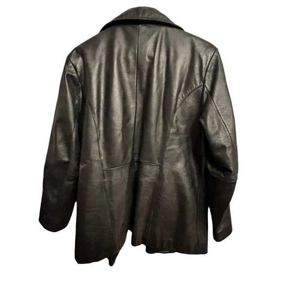 Maxima Wilson Leather Jacket Black Authentic Leather Size Large - Picture 8 of 14